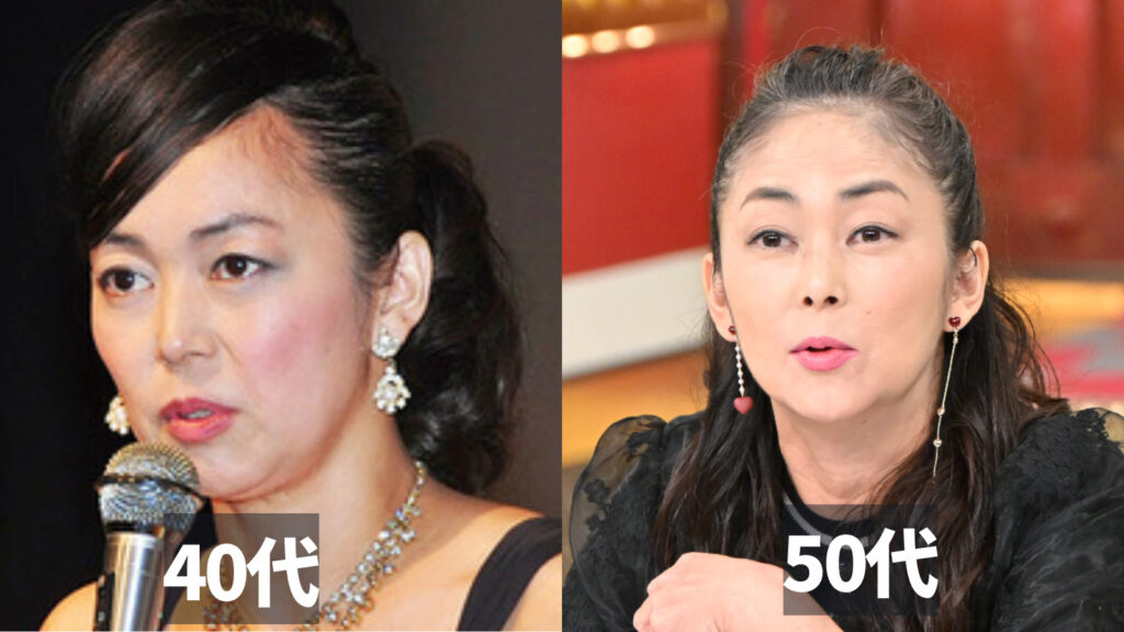 中島知子の顔の劣化を昔と現在で比較
