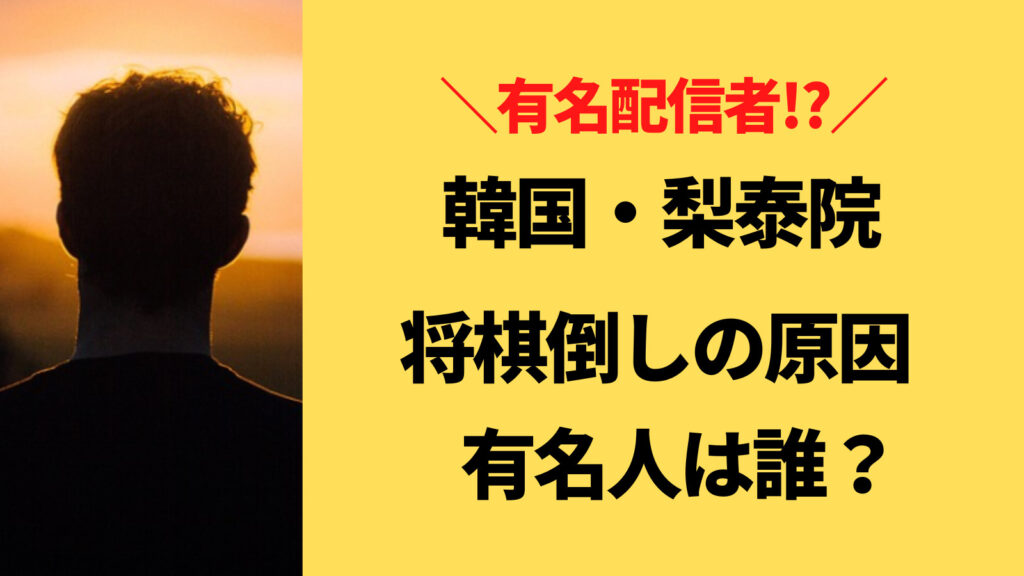 韓国・梨泰院の将棋倒しの原因は有名人で一体誰？日本でも知られるインフルエンサー？